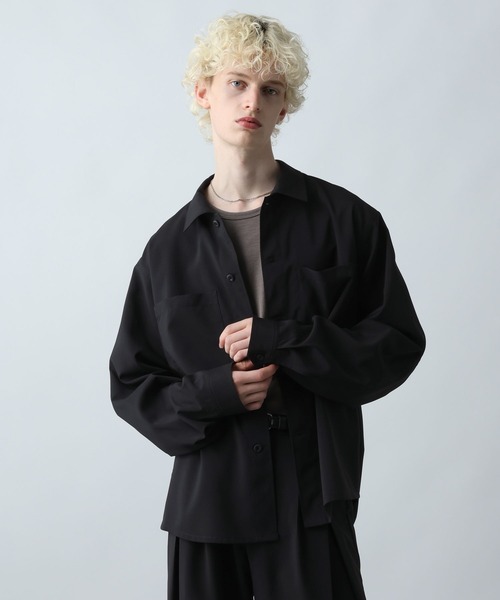 HARE（ハレ）の「【SET UP対応】クリスプダブルポケットシャツ(HARE)（シャツ/ブラウス・メンズ・ホワイト/ブラック/グレー/グリーン/ブラウン系その他・FREE）」の21枚目の写真