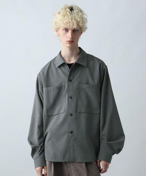 セール】【SET UP対応】クリスプダブルポケットシャツ(HARE)（シャツ