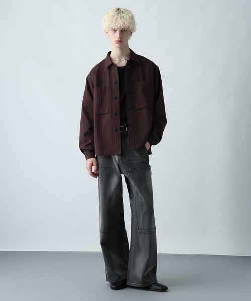 セール】【SET UP対応】クリスプダブルポケットシャツ(HARE)（シャツ