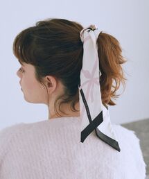 Maison de FLEUR(メゾンドフルール)のリボンモチーフ柄スカーフ(バンダナ/スカーフ)