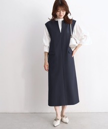 Pierrot | キーネックシンプルジャンパースカート(ジャンパースカート)