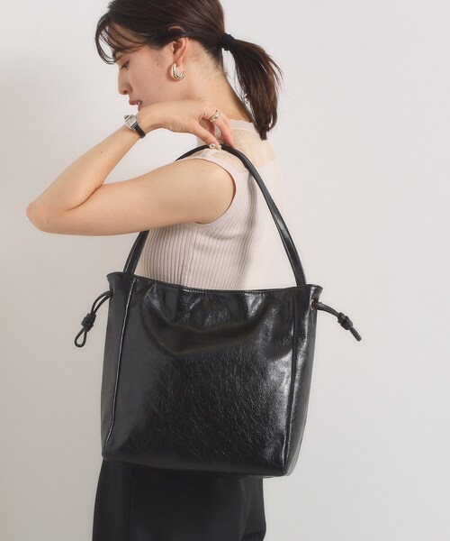 ITS'DEMO（イッツデモ）の「ヴィンテージ合皮トート（トートバッグ・レディース・ベージュ/ダークブラウン/ブラック・00）」の8枚目の写真