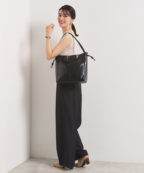 ITS'DEMO（イッツデモ）の「ヴィンテージ合皮トート（トートバッグ・レディース・ベージュ/ダークブラウン/ブラック・00）」の19枚目の写真