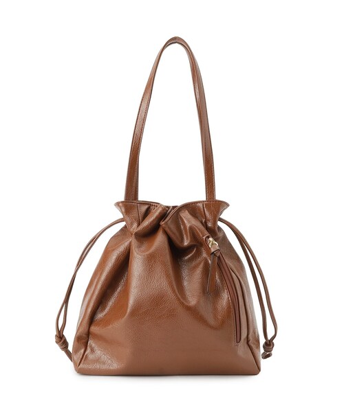 ITS'DEMO（イッツデモ）の「ヴィンテージ合皮トート（トートバッグ・レディース・ベージュ/ダークブラウン/ブラック・00）」の13枚目の写真