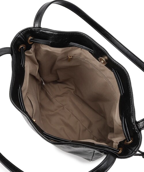 ITS'DEMO（イッツデモ）の「ヴィンテージ合皮トート（トートバッグ・レディース・ベージュ/ダークブラウン/ブラック・00）」の4枚目の写真