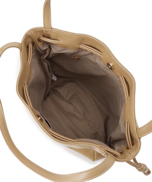 ITS'DEMO（イッツデモ）の「ヴィンテージ合皮トート（トートバッグ・レディース・ベージュ/ダークブラウン/ブラック・00）」の22枚目の写真