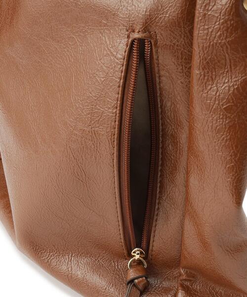 ITS'DEMO（イッツデモ）の「ヴィンテージ合皮トート（トートバッグ・レディース・ベージュ/ダークブラウン/ブラック・00）」の5枚目の写真