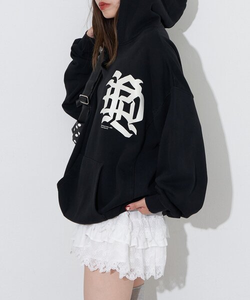 RePRODUCTION LABEL(リプロダクションレーベル)の「【RePRODUCTION LABEL / リプロダクションレーベル】スキッパーフーディー(Tシャツ/カットソー・レディース・バーガンディー/レッド/ブラック/ピンク/チャコールグレー・FREE)」の14枚目の写真