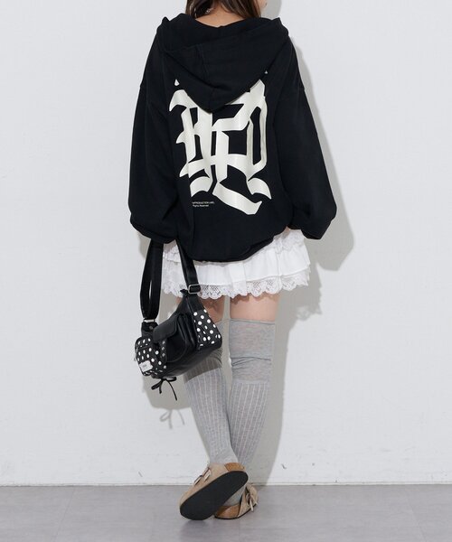 RePRODUCTION LABEL(リプロダクションレーベル)の「【RePRODUCTION LABEL / リプロダクションレーベル】スキッパーフーディー(Tシャツ/カットソー・レディース・バーガンディー/レッド/ブラック/ピンク/チャコールグレー・FREE)」の20枚目の写真