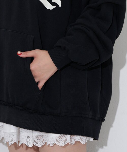RePRODUCTION LABEL(リプロダクションレーベル)の「【RePRODUCTION LABEL / リプロダクションレーベル】スキッパーフーディー(Tシャツ/カットソー・レディース・バーガンディー/レッド/ブラック/ピンク/チャコールグレー・FREE)」の22枚目の写真