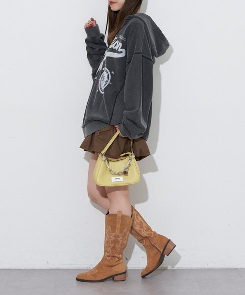 RePRODUCTION LABEL(リプロダクションレーベル)の「【RePRODUCTION LABEL / リプロダクションレーベル】スキッパーフーディー(Tシャツ/カットソー・レディース・バーガンディー/レッド/ブラック/ピンク/チャコールグレー・FREE)」の21枚目の写真