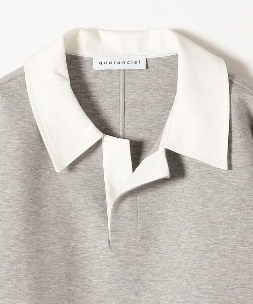 ☆nachi様☆ quaranciel:〈洗濯機可能〉ポンチ ロゴプリント ポロ ラガー