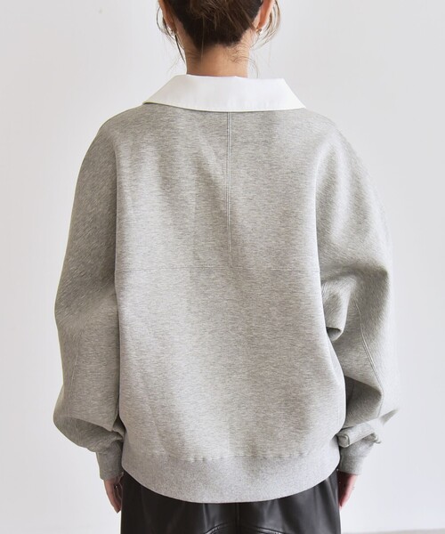 quaranciel:〈洗濯機可能〉ポンチ ロゴプリント ポロ ラガー