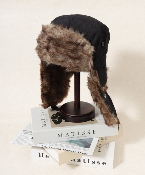 FUNALIVE(ファンアライブ)の「中綿入り パイロットキャップ(ニットキャップ/ビーニー・メンズ・グレー/ブラック/アーミー/サンドベージュ・FREE)」の2枚目の写真