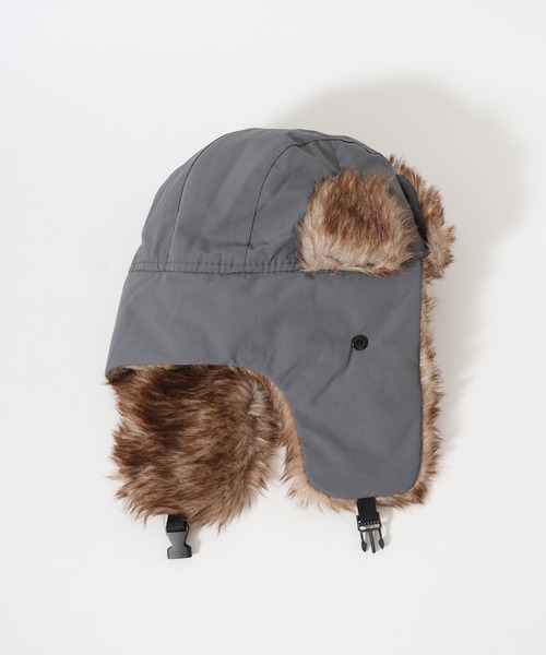 FUNALIVE(ファンアライブ)の「中綿入り パイロットキャップ(ニットキャップ/ビーニー・メンズ・グレー/ブラック/アーミー/サンドベージュ・FREE)」の15枚目の写真