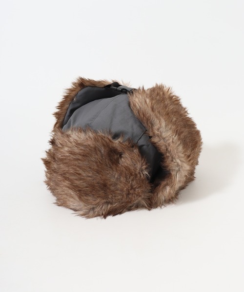 FUNALIVE(ファンアライブ)の「中綿入り パイロットキャップ(ニットキャップ/ビーニー・メンズ・グレー/ブラック/アーミー/サンドベージュ・FREE)」の16枚目の写真