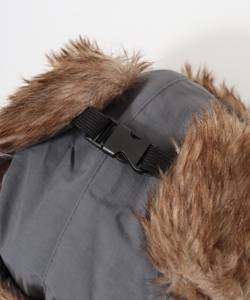 FUNALIVE(ファンアライブ)の「中綿入り パイロットキャップ(ニットキャップ/ビーニー・メンズ・グレー/ブラック/アーミー/サンドベージュ・FREE)」の17枚目の写真