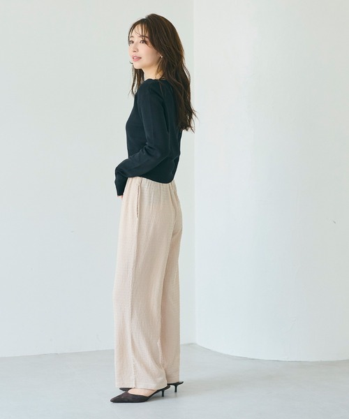 coca(coca)(コカ)の「シボラメシャーリングイージーパンツ(その他パンツ・レディース・ワイン/ブラック/ライトベージュ/グレー・S/M/L)」の9枚目の写真