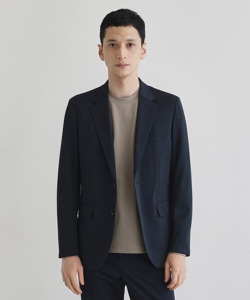 TAKEO KIKUCHI（タケオキクチ）の「ピンジャージ 千鳥 ジャケット（テーラードジャケット・メンズ・ブラック系3/ネイビー系3・02/03/04）」の2枚目の写真