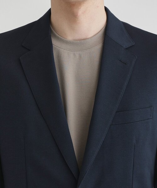 TAKEO KIKUCHI（タケオキクチ）の「ピンジャージ 千鳥 ジャケット（テーラードジャケット・メンズ・ブラック系3/ネイビー系3・02/03/04）」の7枚目の写真