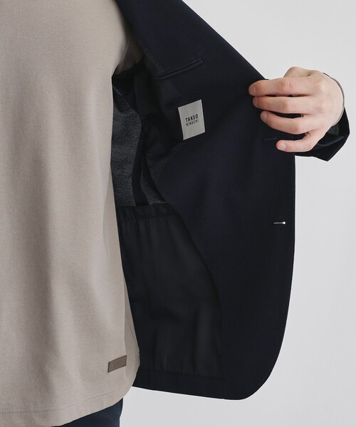 TAKEO KIKUCHI（タケオキクチ）の「ピンジャージ 千鳥 ジャケット（テーラードジャケット・メンズ・ブラック系3/ネイビー系3・02/03/04）」の13枚目の写真