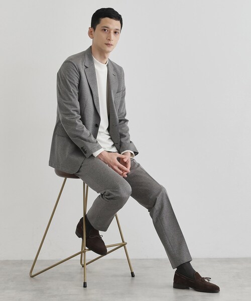 TAKEO KIKUCHI（タケオキクチ）の「ピンジャージ 千鳥 ジャケット（テーラードジャケット・メンズ・ブラック系3/ネイビー系3・02/03/04）」の18枚目の写真