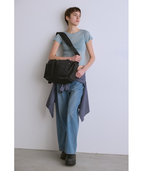 ツイルポケットBIGボディバッグ/ 大容量 / マザーズバッグ