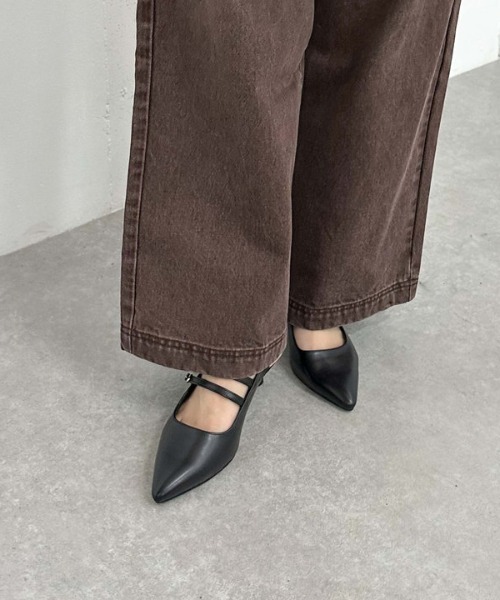 archives(アルシーヴ)の「ダブルベルトバックバンドパンプス(パンプス・レディース・ブラック/ワイン・MEDIUM/LARGE)」の14枚目の写真