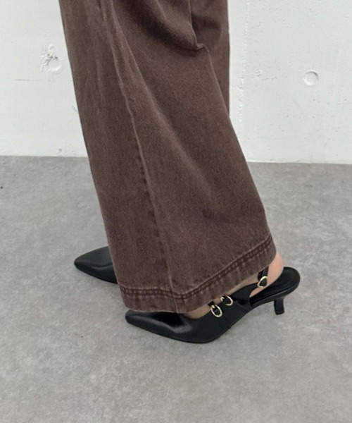 archives(アルシーヴ)の「ダブルベルトバックバンドパンプス(パンプス・レディース・ブラック/ワイン・MEDIUM/LARGE)」の15枚目の写真