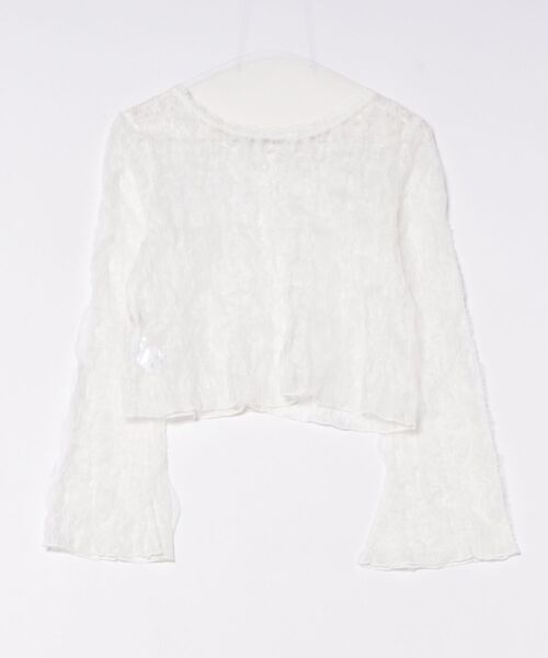 flower(フラワー)の「フローラルレーストップ(Tシャツ/カットソー・レディース・ホワイト・FREE)」の3枚目の写真