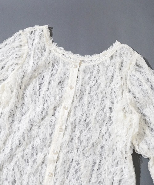 flower(フラワー)の「フローラルレーストップ(Tシャツ/カットソー・レディース・ホワイト・FREE)」の18枚目の写真