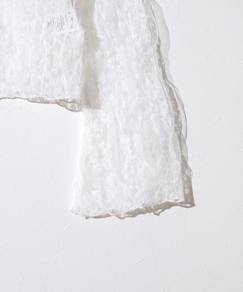 flower(フラワー)の「フローラルレーストップ(Tシャツ/カットソー・レディース・ホワイト・FREE)」の6枚目の写真