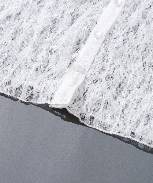 flower(フラワー)の「フローラルレーストップ(Tシャツ/カットソー・レディース・ホワイト・FREE)」の7枚目の写真