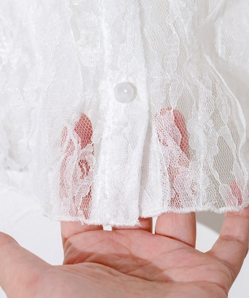 flower(フラワー)の「フローラルレーストップ(Tシャツ/カットソー・レディース・ホワイト・FREE)」の8枚目の写真