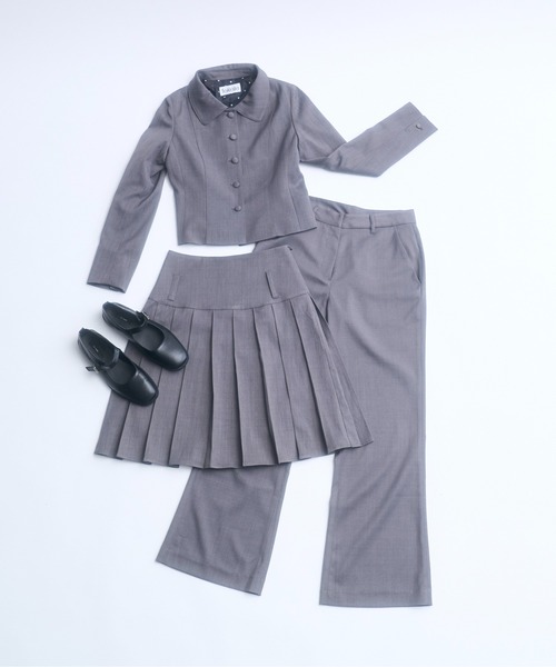 FEKETE（フェケテ）の「low waist midi pleats skirt / ローウエストプリーツスカート（スカート・レディース・グレー/ブラック・SMALL/MEDIUM/LARGE）」の10枚目の写真