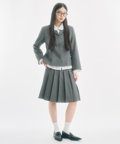 FEKETE（フェケテ）の「low waist midi pleats skirt / ローウエストプリーツスカート（スカート・レディース・グレー/ブラック・SMALL/MEDIUM/LARGE）」の21枚目の写真