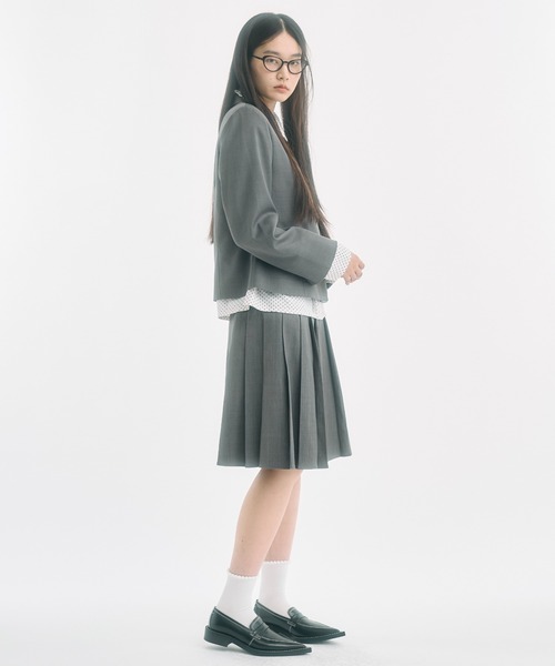 FEKETE（フェケテ）の「low waist midi pleats skirt / ローウエストプリーツスカート（スカート・レディース・グレー/ブラック・SMALL/MEDIUM/LARGE）」の22枚目の写真