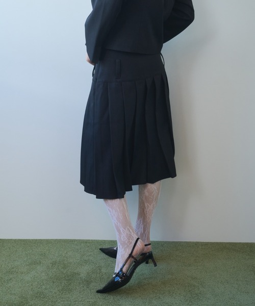 FEKETE（フェケテ）の「low waist midi pleats skirt / ローウエストプリーツスカート（スカート・レディース・グレー/ブラック・SMALL/MEDIUM/LARGE）」の18枚目の写真