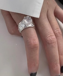 Coo+i（クーイ）の「人口石デザインオープンリング（リング）」