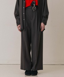 CREDONA | SAVILE WOOL TWO TUCK TROUSERS/サビルウールツータックトラウザー(スラックス)