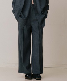 SAVILE WOOL TWO TUCK TROUSERS/サビルウールツータックトラウザー