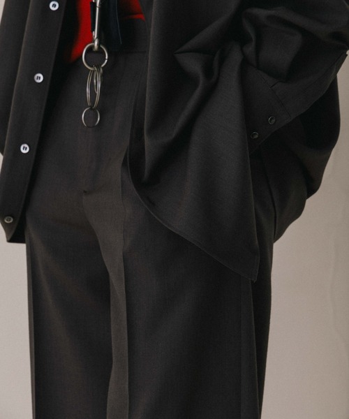 CREDONA（クレドナ）の「SAVILE WOOL TWO TUCK TROUSERS/サビルウールツータックトラウザー（スラックス・レディース・グレー/ブラウン/ベージュ・0/1）」の19枚目の写真