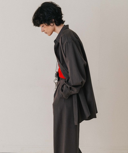 CREDONA（クレドナ）の「SAVILE WOOL TWO TUCK TROUSERS/サビルウールツータックトラウザー（スラックス・レディース・グレー/ブラウン/ベージュ・0/1）」の17枚目の写真