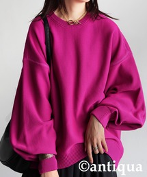 antiqua（アンティカ）の「スウェットライクニット（ニット/セーター）」