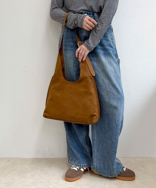 EDDIE BORGO エディボルゴ スエードショルダーバッグ スエード三角  