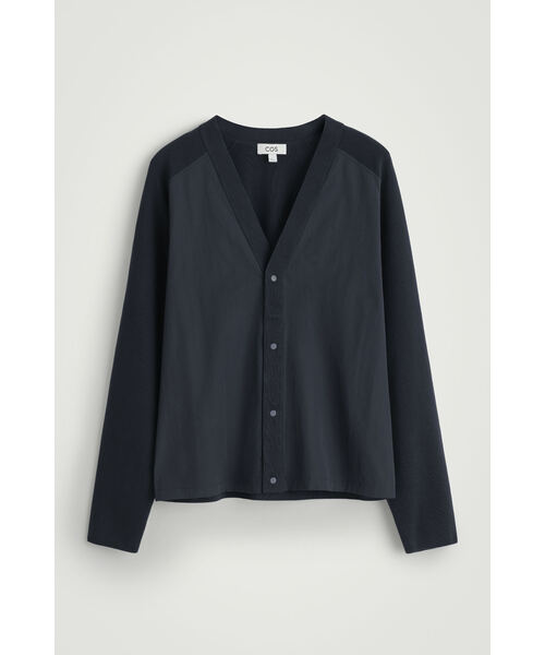 COS（コス）の「ニットパネルカーディガン（カーディガン/ボレロ・メンズ・ネイビー・S/M/L/XS）」の6枚目の写真