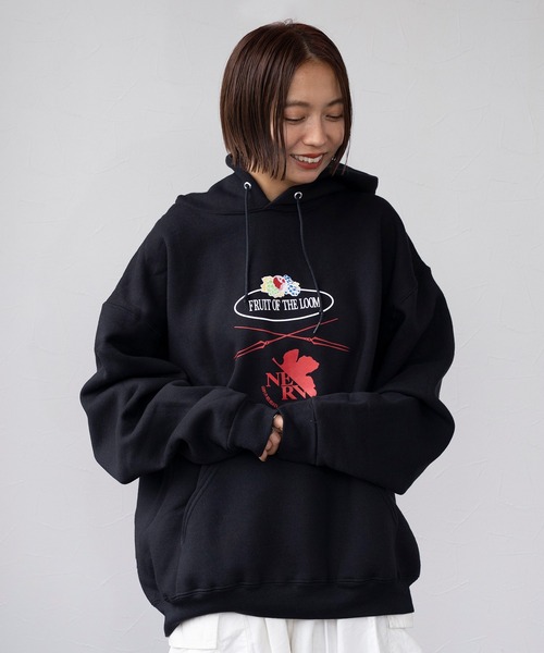 セール】FTL×EVA ロゴプリントフーディー / EVANGELION