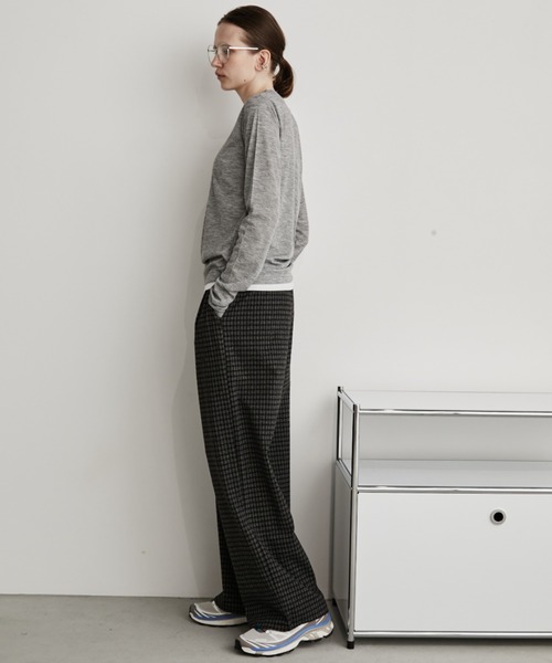 Auntie Rosa Holiday（アンティローザホリデー）の「レイヤードシアーリブプルオーバー（Tシャツ/カットソー・レディース・ホワイト/ブラック/グレー/ネイビー・FREE）」の21枚目の写真