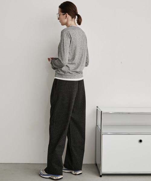 Auntie Rosa Holiday（アンティローザホリデー）の「レイヤードシアーリブプルオーバー（Tシャツ/カットソー・レディース・ホワイト/ブラック/グレー/ネイビー・FREE）」の22枚目の写真