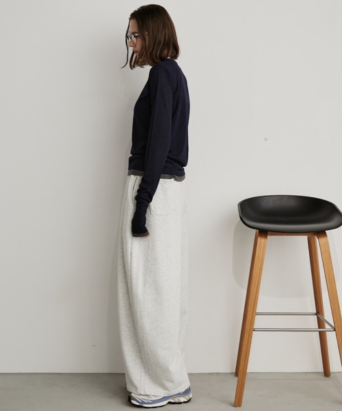 Auntie Rosa Holiday（アンティローザホリデー）の「レイヤードシアーリブプルオーバー（Tシャツ/カットソー・レディース・ホワイト/ブラック/グレー/ネイビー・FREE）」の13枚目の写真